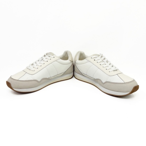 Madewell League Washed Nubuck Leather Sneakers in Cloud Linen - Picture 6 of 12